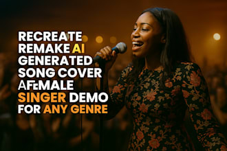 recreate remake ai generated song cover song as female singer demo for any genre