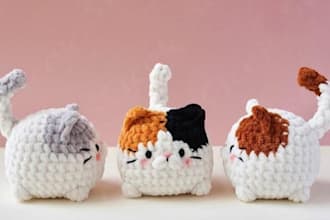 meticulously crochet your pattern amigurumi design knitting for your store