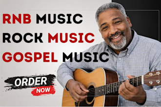 be your male vocalist for rnb, gospel, rock singer