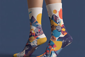 make a unique socks design for your brand
