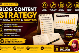 build blog content strategy to grow traffic and boost SEO