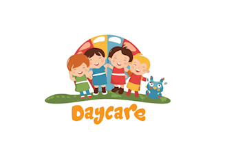 design daycare, childcare, babyshop school and kids logo