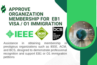 do peer review approve ieee membership acm bcs for eb1 visa o1 immigration