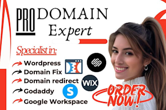 connect domain, fix dns issues, or redirect domain to shopify, wix, godaddy, ghl