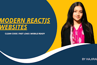 create a modern and responsive reactjs website