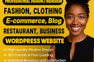 build, fashion, clothing, business, ecommerce website for you