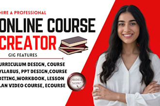 prepare online course creation, ecourse slides, elearning video course ppt maker