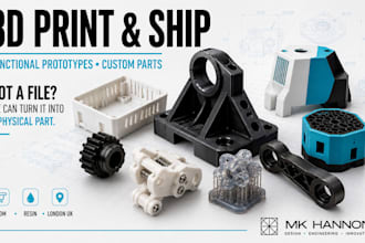 3d print and ship functional prototypes and custom parts