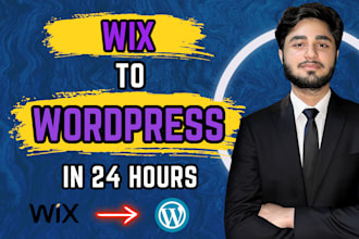 convert wix to wordpress, speed, SEO, and design upgrade