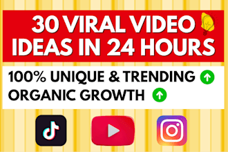 research viral video ideas with SEO keywords and trending topics