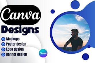 create attractive canva design canva logo canva mockup canva flyer canva poster