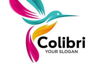 design creative hummingbird logo