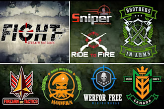 design professional army, badges, stickers and military logo within 10 hours
