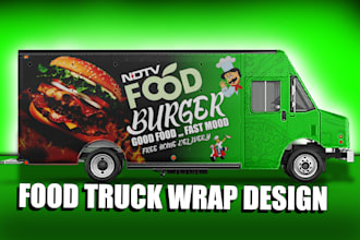 do food truck wrap design, food trailer wrap, food stall, car wrap, vehicle wrap