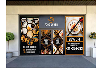 design eye catching storefront and window graphics