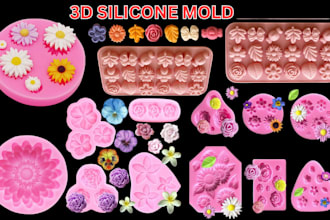do print ready mold design silicone plastic mold printable clay cutter mold box