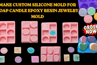 make custom silicone mold for soap candle epoxy resin jewelry mold