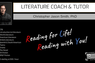 coach you in the comprehension and analysis of literary texts