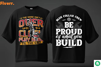 do a typography t shirt design and logo design