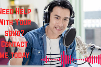 write custom song lyrics edit vocals for rnb pop hiphop and reggae tracks videos