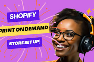 setup apliiq and gelato shopify print on demand store with printful printify SEO