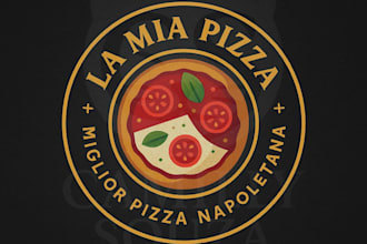 sell a ready to use vintage neapolitan pizza logo