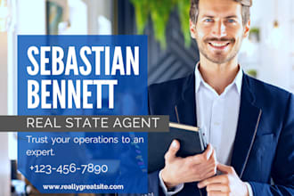 make professional real estate social media banners