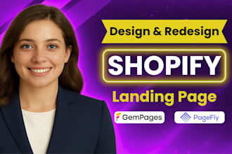 clone shopify landing page design in gempages, pagefly or zipify