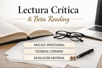 beta read and give literary feedback on your spanish text