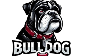 create a professional bulldog logo and branding kit