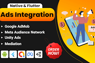 integrate admob, facebook, unity ads in android mobile app