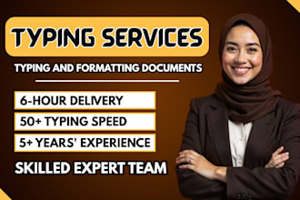 fast typing services, retype scanned documents, format ms word