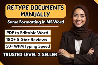 fast typing services, retype scanned documents, format ms word