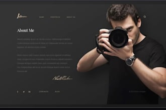 build photography, portfolio and wedding website with online booking