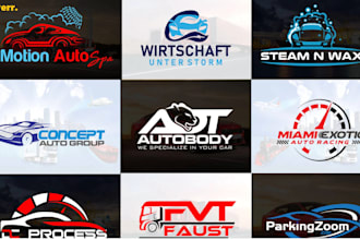 design eyecatching auto detailing, car wash, automotive logo