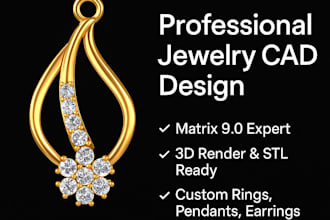 design custom jewelry cad models in matrix