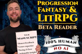 beta read your progression fantasy, litrpg manuscript