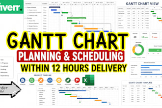 do excel gantt charts, timelines and excel project trackers