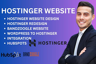 hostinger website design redesign wordpress website integration domain connect