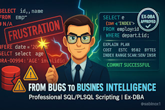 write custom sql or plsql script