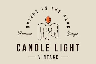 make candle logo for your upcoming project
