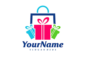 design a perfect gift shop logo with branding guide