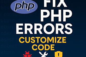 fix small PHP errors or customize your PHP code