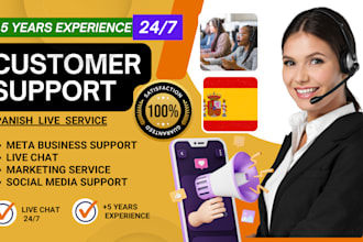 be your customer support full time in spanish