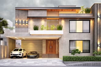 do interior and exterior visualization in vray and enscape
