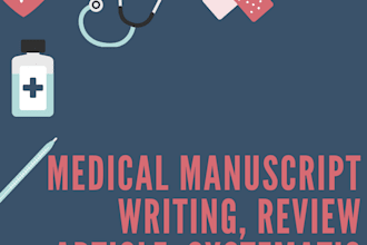 do medical manuscript writing, review article, case report