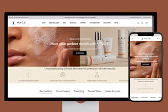 design skincare website cosmetics store beauty website organic skincare store