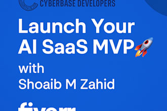 develop fullstack ai saas mvp with llm, rag, auth