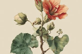 botanical illustrations of flowers and plants illustrations