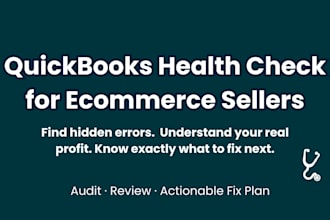 audit your ecommerce quickbooks and identify bookkeeping issues